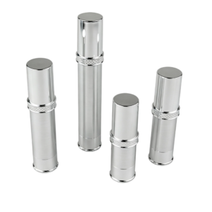 10ml-30ml Crystal Clear Double-Wall Airless Dispenser (Silver Trim)