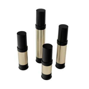 10ml-30ml Modern Dual-Tone Black & Silver Airless Bottle