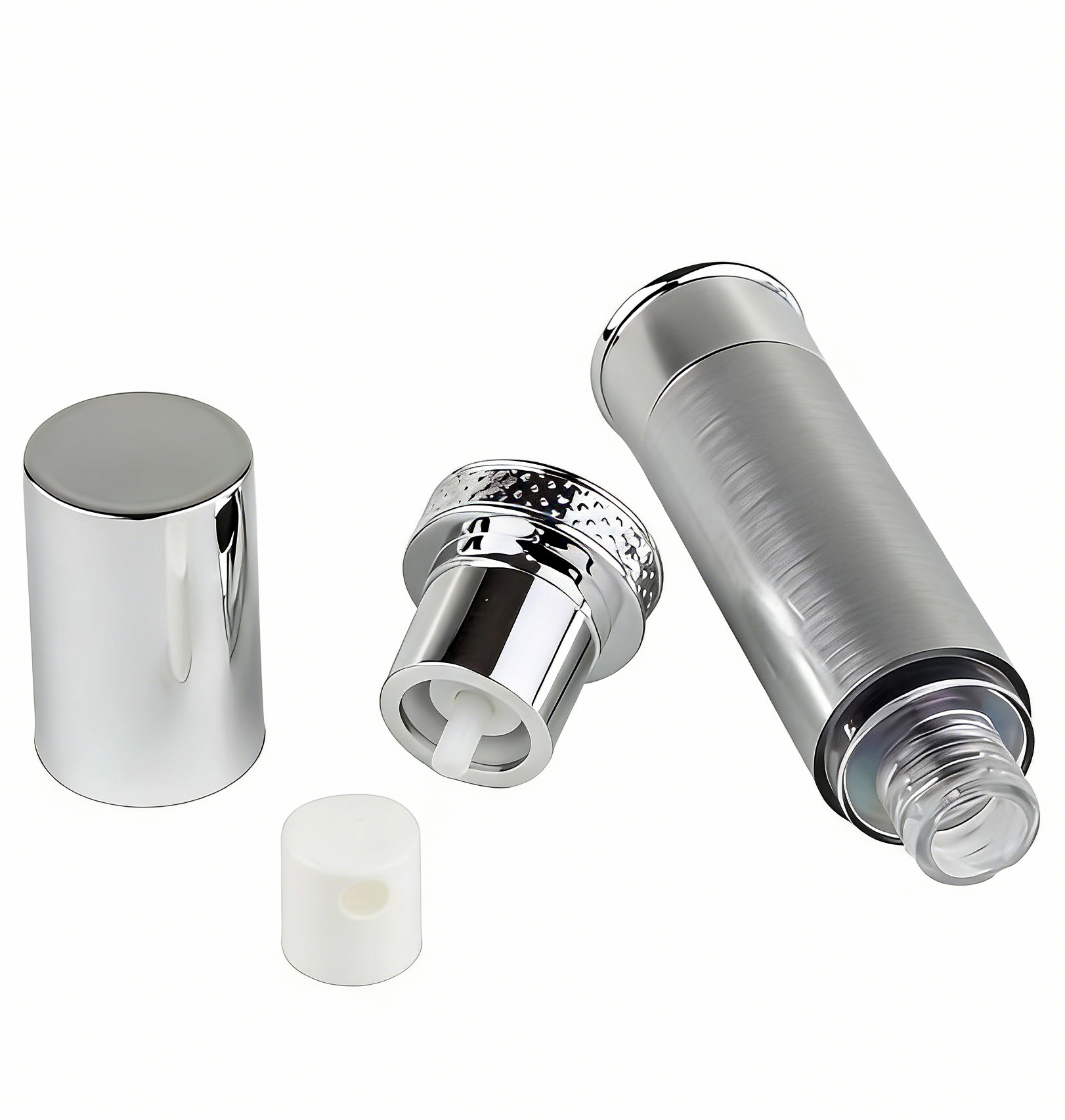 10ml 15ml 20ml 30ml airless bottle silver - 图片 2