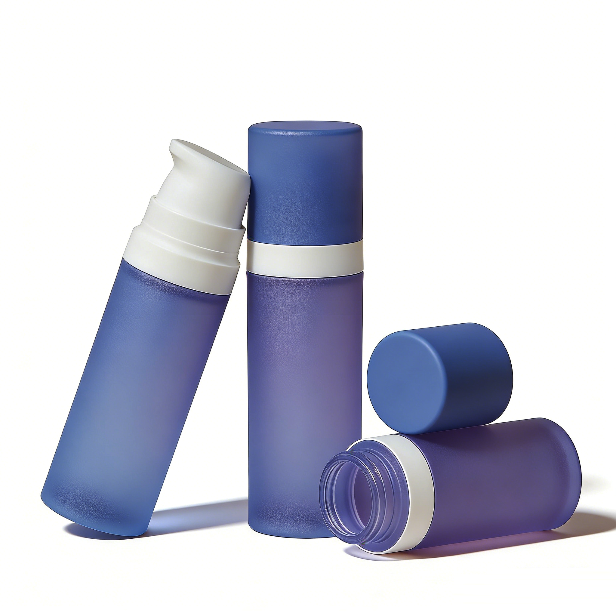 5ml 10ml 15ml 20ml snap on PP airless bottles - 图片 2