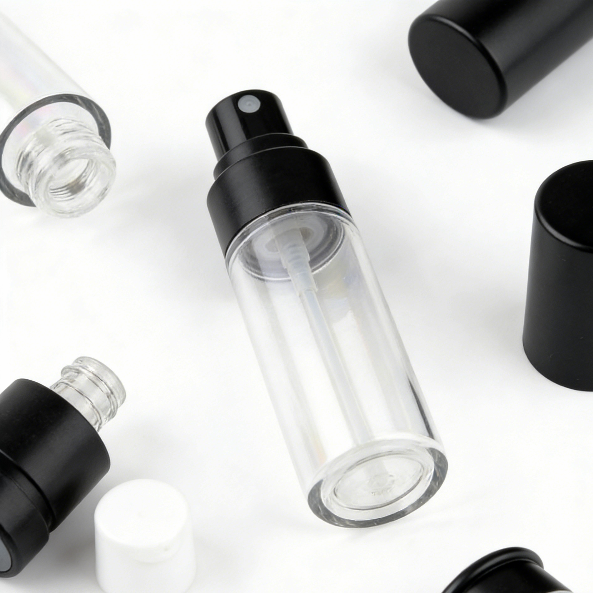 5ml 10ml 15ml airless black bottle - 图片 2