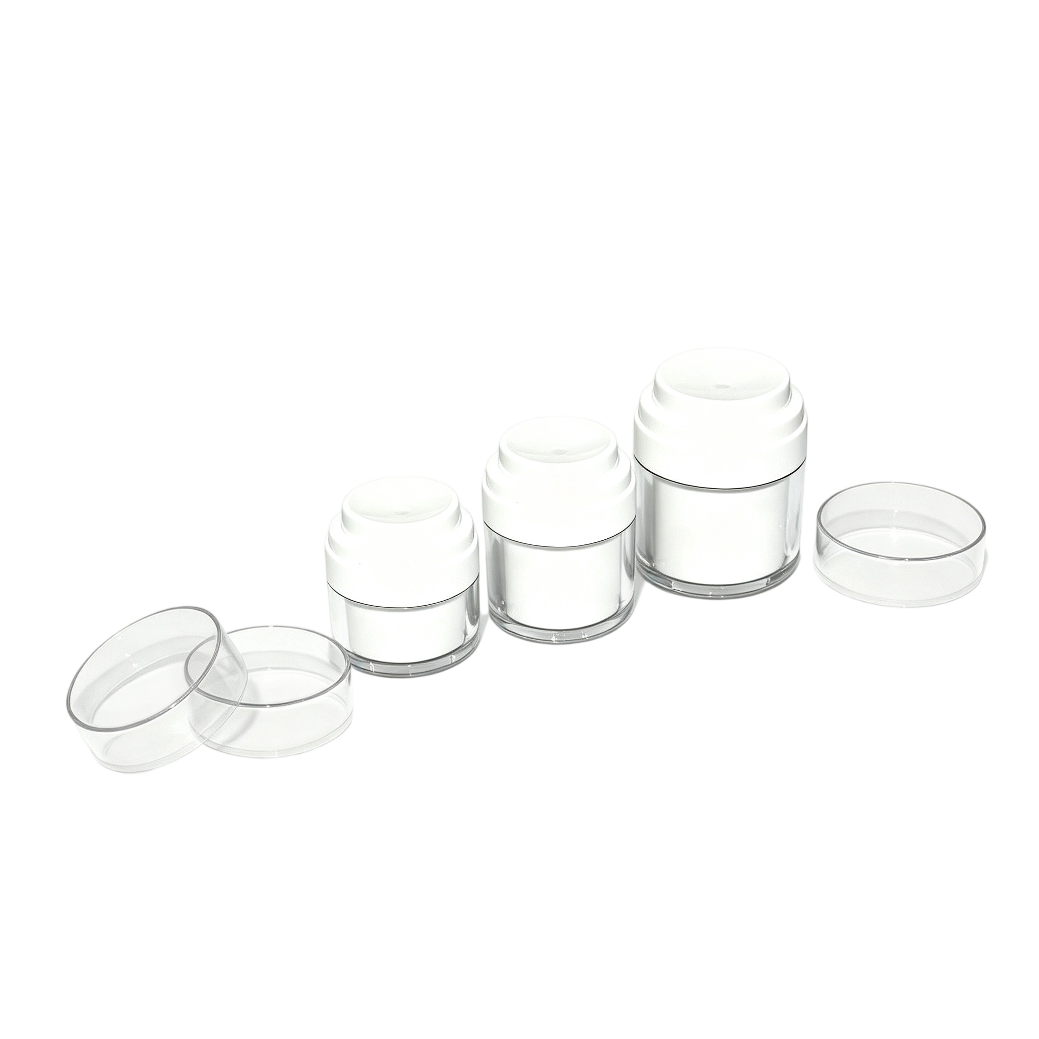 15g-50g Crystal Clear Double-Wall Airless Jar - Image 3