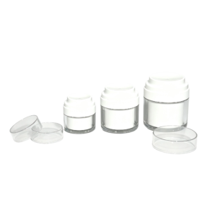 15g-50g Crystal Clear Double-Wall Airless Jar