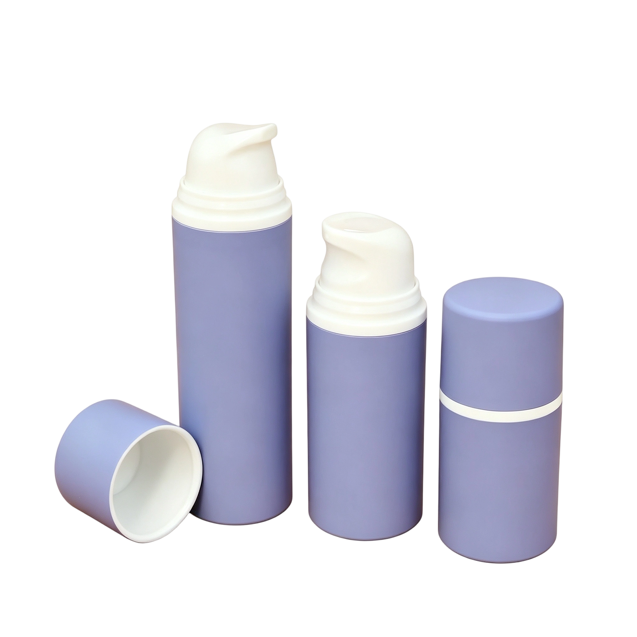 15ml-50ml High-Speed Assembly Snap-On PP Airless Bottle (Purple) - Image 2