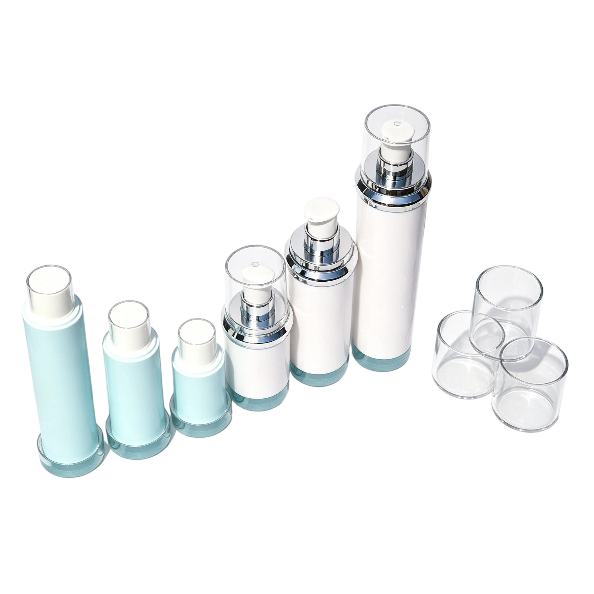 15ml-50ml Sustainable Refillable Airless Bottle (Ocean Blue) - Image 2