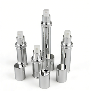10ml 15ml 20ml 30ml airless bottle silver