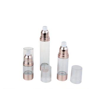 15ml 30ml 50ml empty air bottle with aluminum cream pump