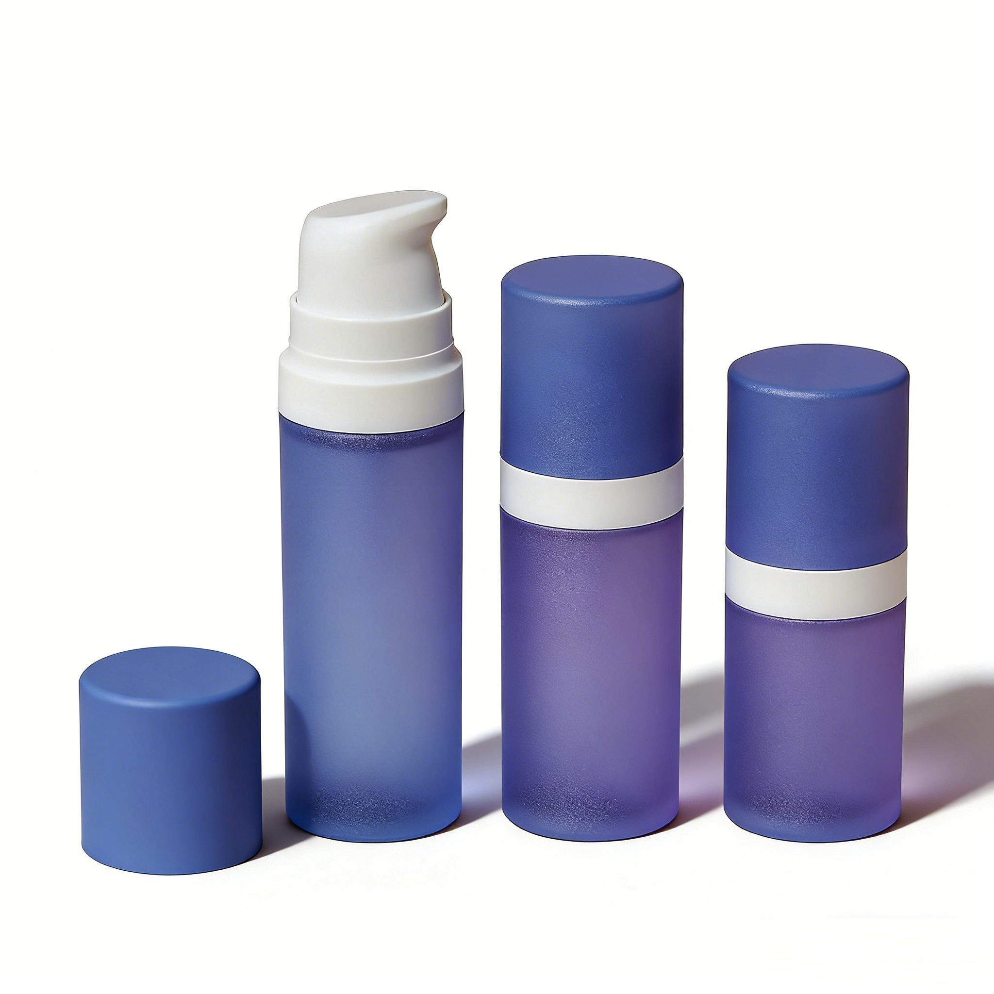 5ml 10ml 15ml 20ml snap on PP airless bottles