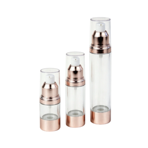 Aluminum-Trim Airless Serum Bottle (15ml / 30ml / 50ml)