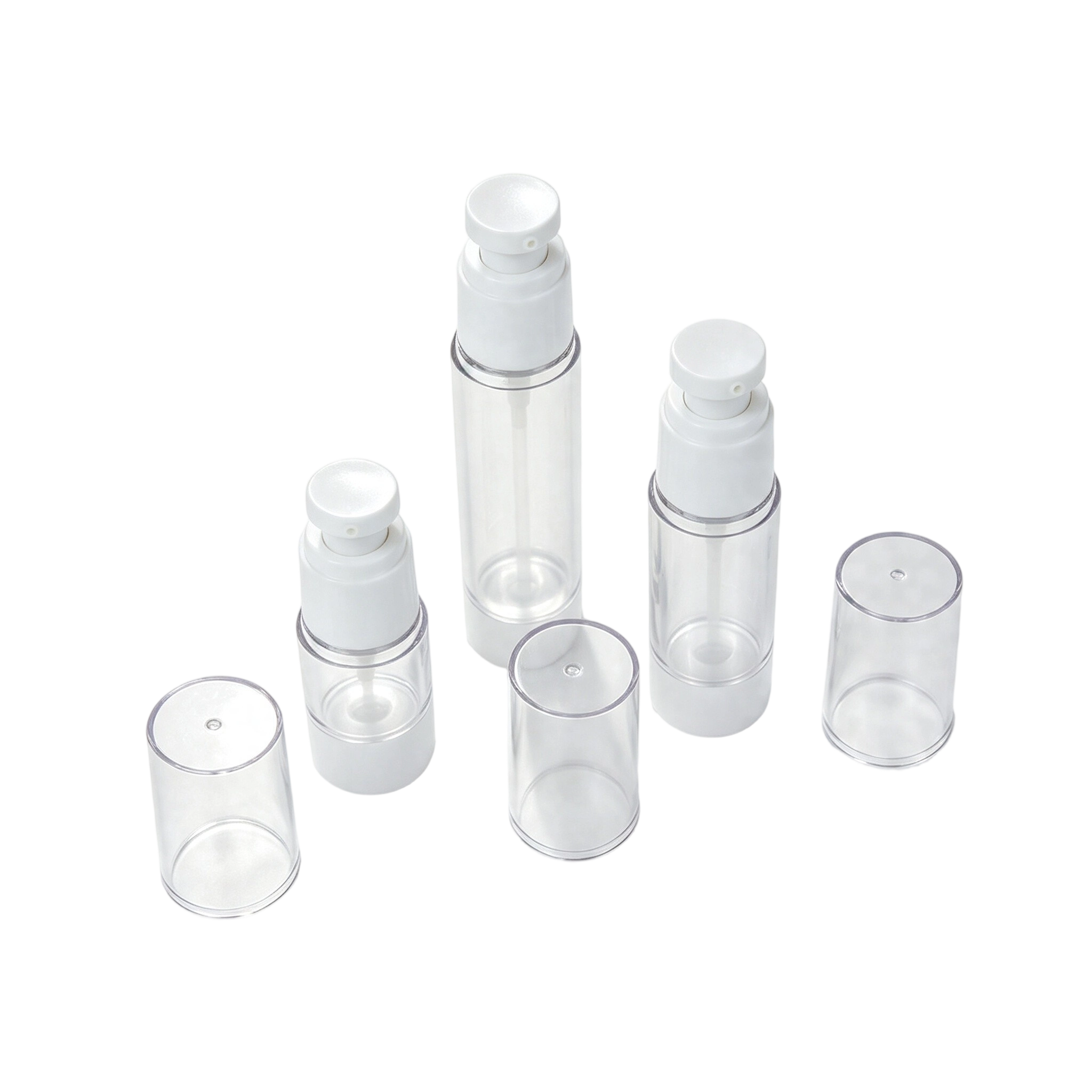 Aqua Teal Translucent AS Airless Bottles | Clean Beauty & Hydration Packaging Wholesale