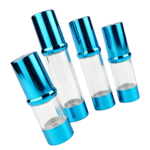Aquamarine Clear AS Airless Bottles | Hydration & Serum Cosmetic Packaging