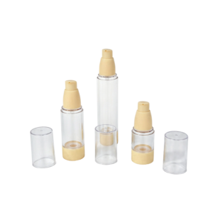 Luxury Gold-Accent Airless Dispenser (15ml / 30ml / 50ml)