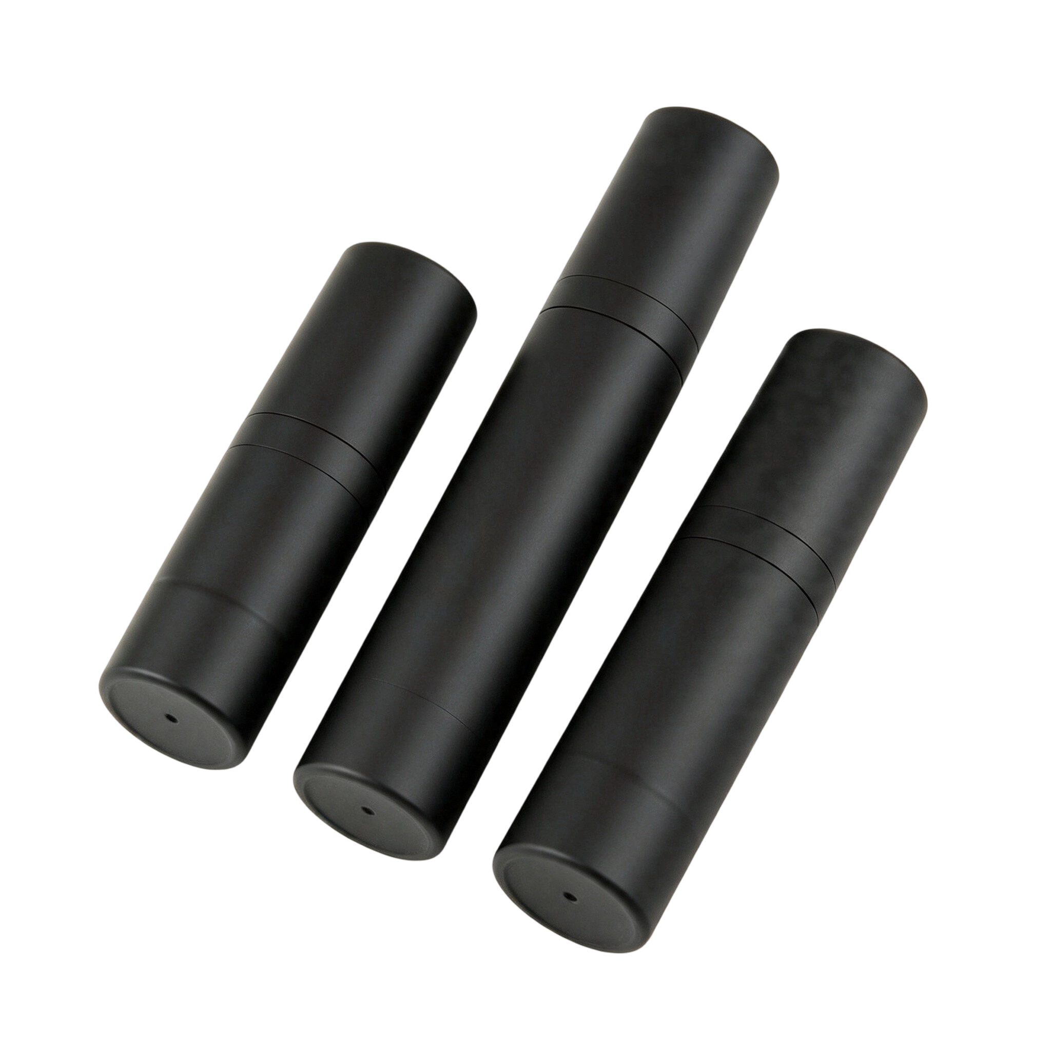 Luxury Matte Black AS Airless Bottles | Edgy Skincare & Makeup Packaging - Image 3