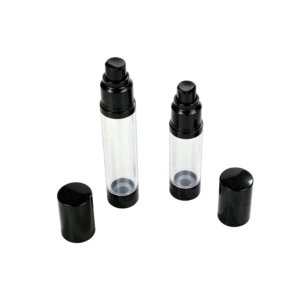 Sleek Black AS Airless Pump Dispenser (15ml / 20ml / 30ml)