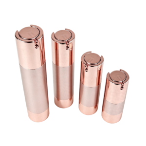 Vibrant Magenta Metallic AS Airless Bottles | Bold Makeup & Foundation Packaging