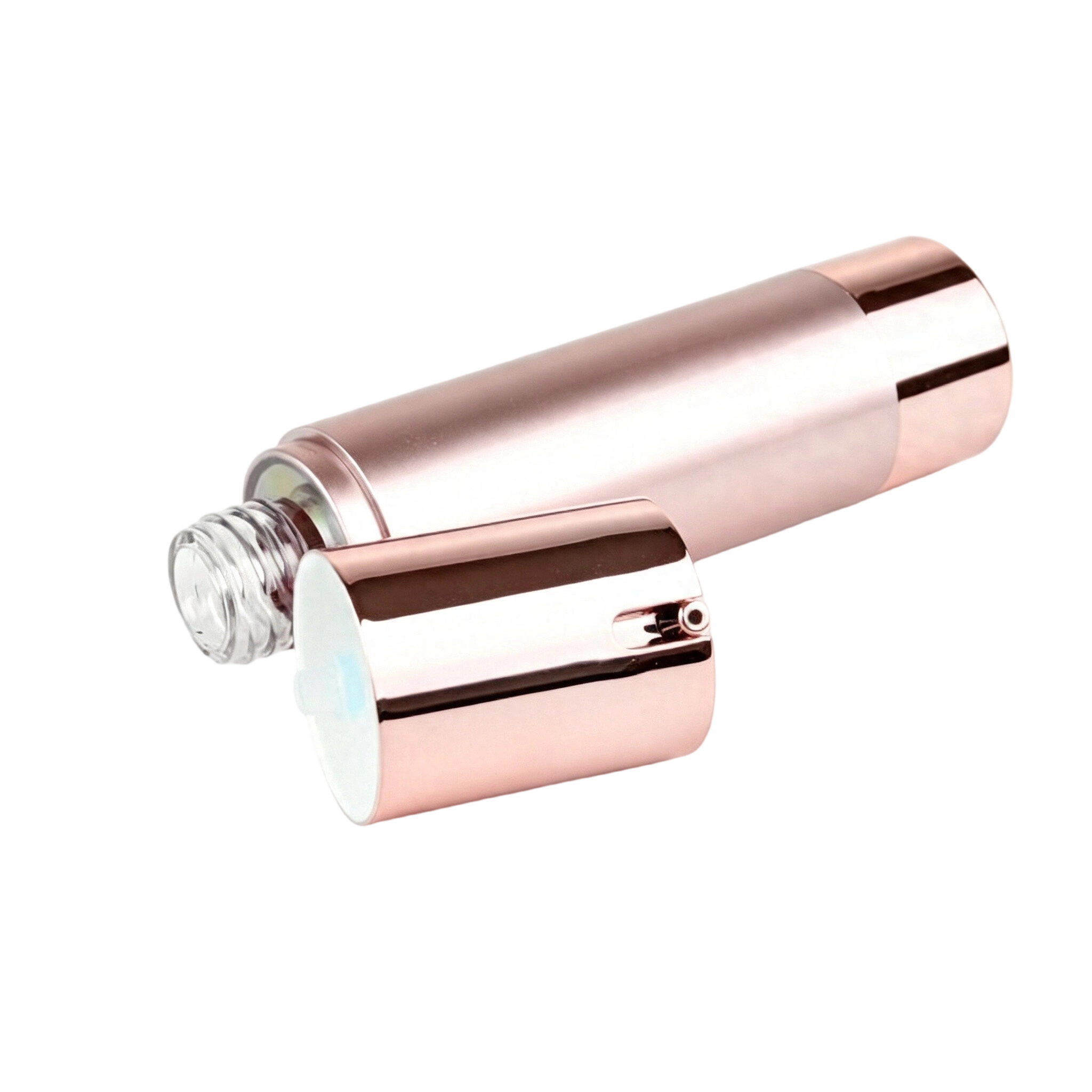 Vibrant Magenta Metallic AS Airless Bottles | Bold Makeup & Foundation Packaging - Image 3