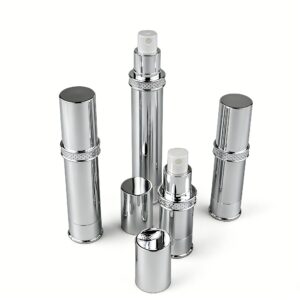 10ml 15ml 20ml 30ml airless bottle silver