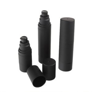 15ml 30ml 50ml black airless bottle