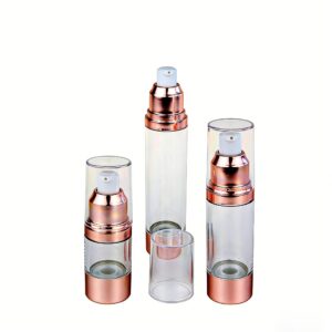 15ml 30ml 50ml empty air bottle with aluminum cream pump