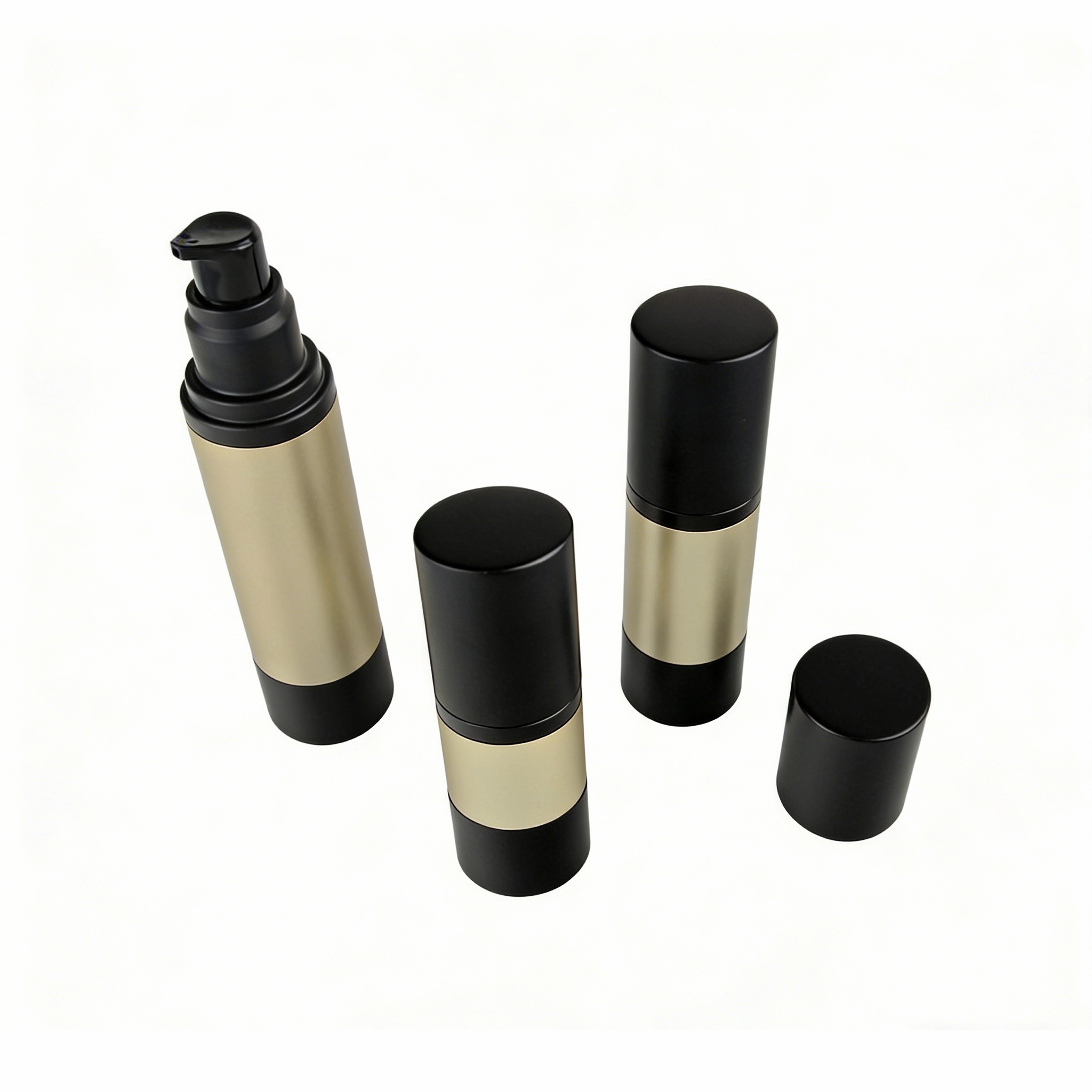 15ml 30ml 40ml 50ml airless frosted bottle
