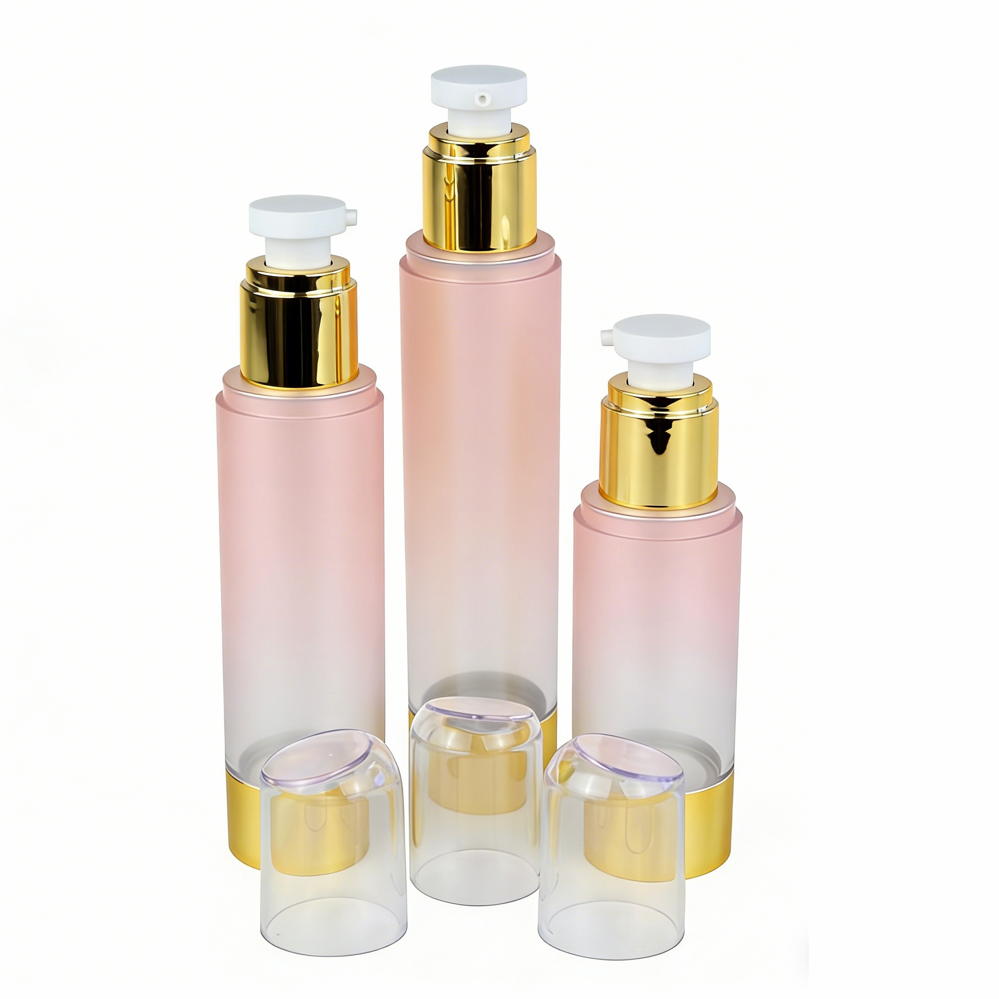 50ml 80ml 100ml empty airless bottle with cream pump