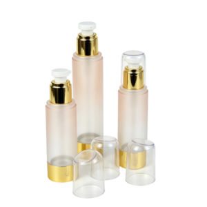 Luxury Gold-Accented AS Airless Bottle | Premium Serum & Cream Dispenser