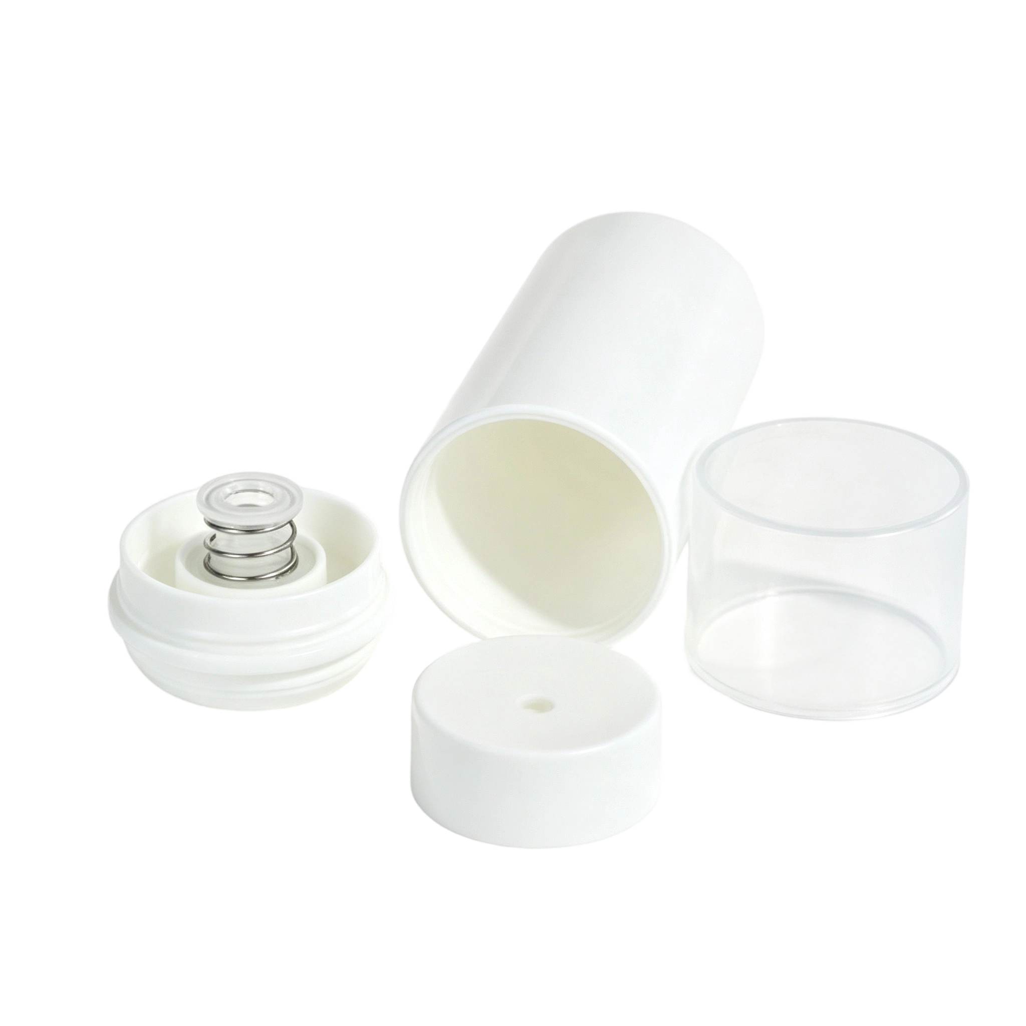 Travel-Safe Airless Bottle with Secure Overcap | Leak-Proof PP Packaging - Image 2