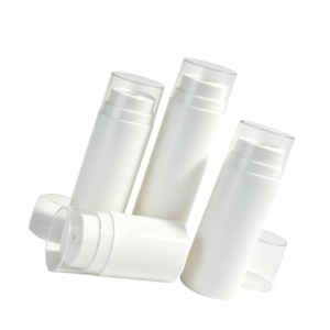 Travel-Safe Airless Bottle with Secure Overcap | Leak-Proof PP Packaging