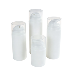 Minimalist White PP Airless Lotion Bottle | 50ml-150ml Skincare Containers