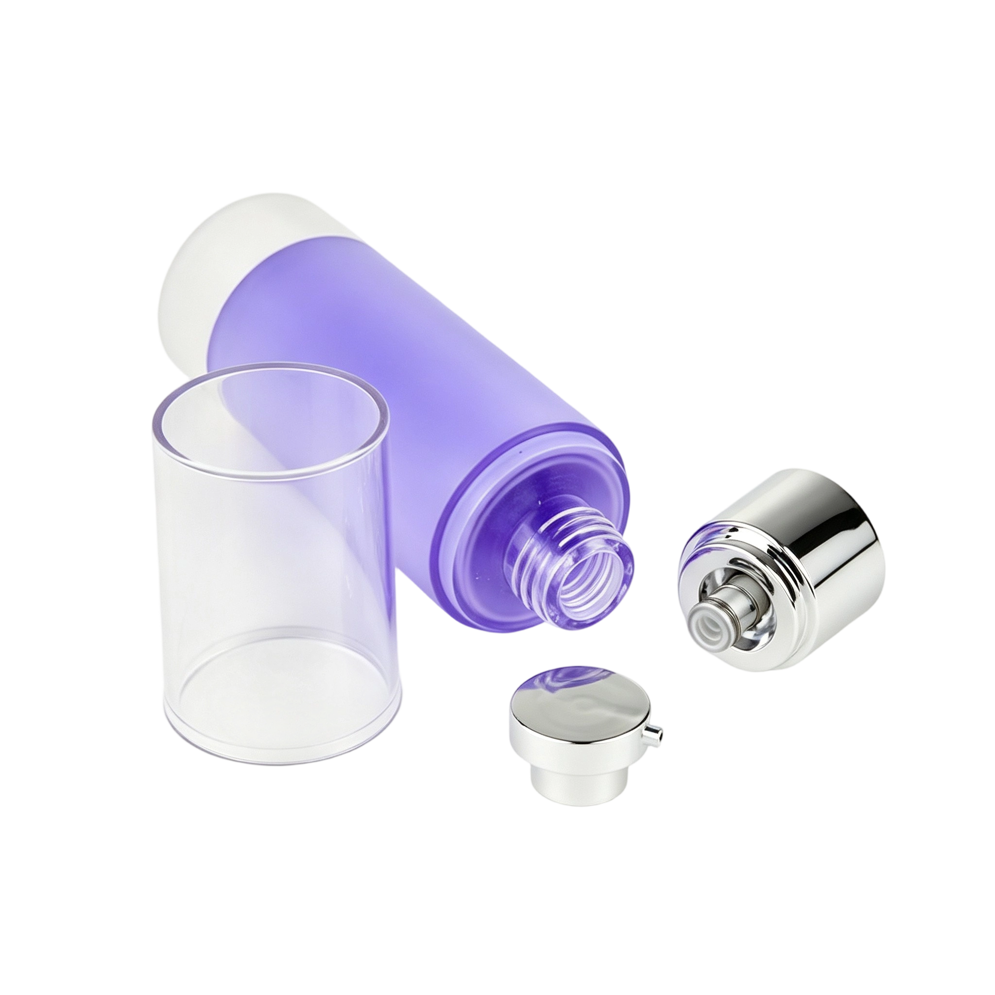 Amethyst Purple AS Airless Bottle | Night Repair Cream Dispenser - Image 2