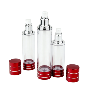 Ruby Red Metallic AS Airless Bottle | Anti-Aging Serum Packaging