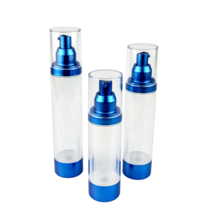 Sapphire Blue Metallic AS Airless Bottle | Hydrating Serum Dispenser