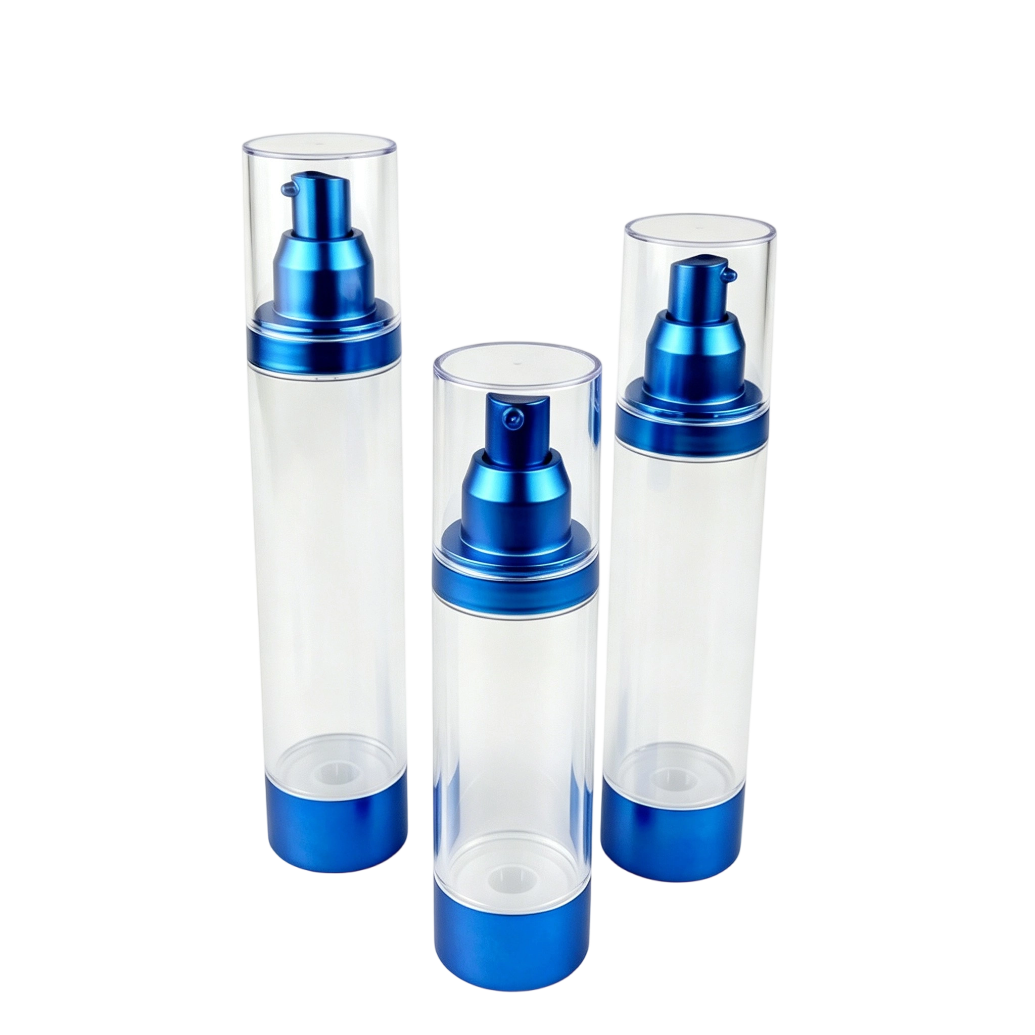 Sapphire Blue Metallic AS Airless Bottle | Hydrating Serum Dispenser