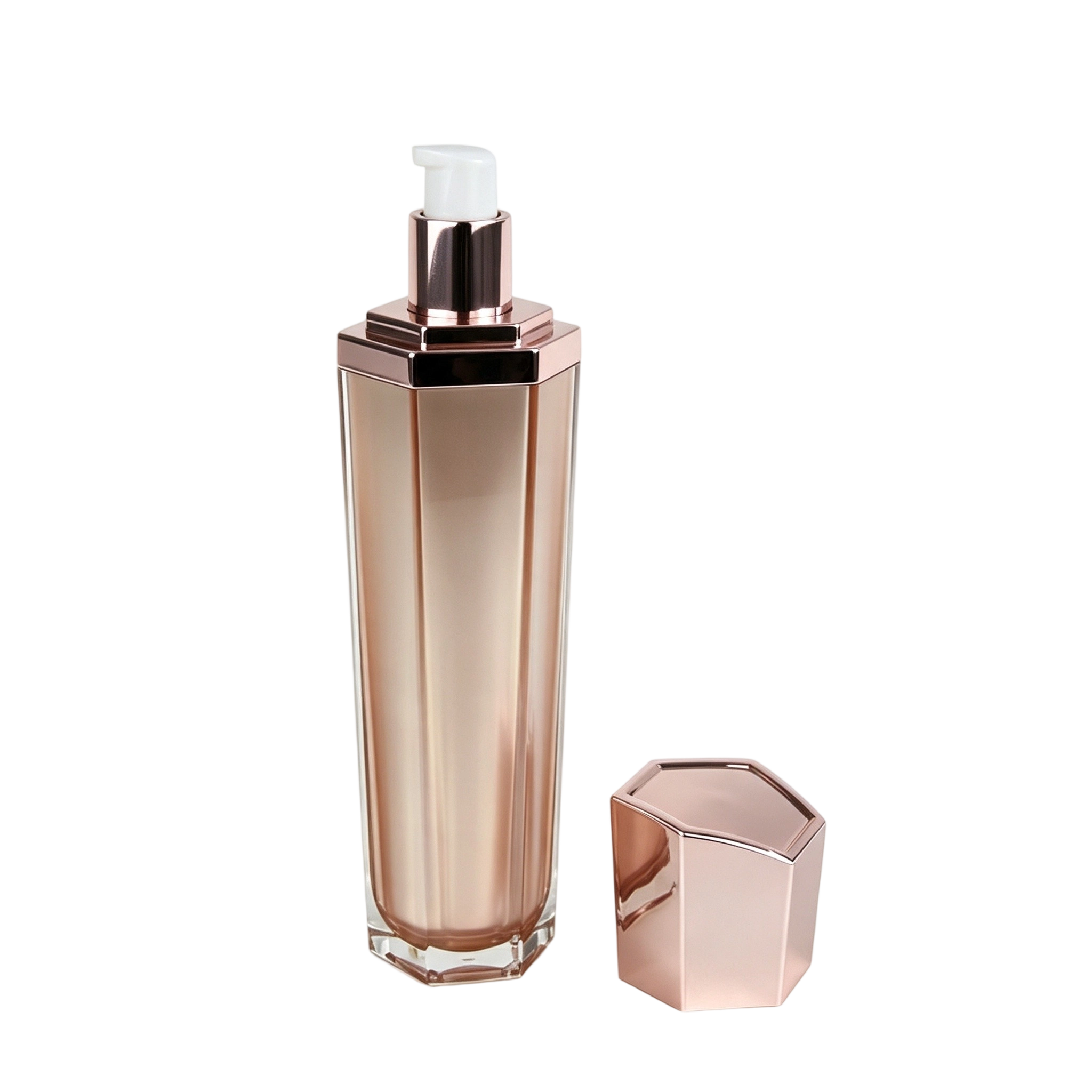 120ml Diamond-Cap Acrylic Lotion Bottle | High-End Toner & Emulsion Packaging - Image 3