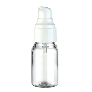 25ml Clear Bell-Shaped PET Pump Bottle | Premium Serum Dispenser