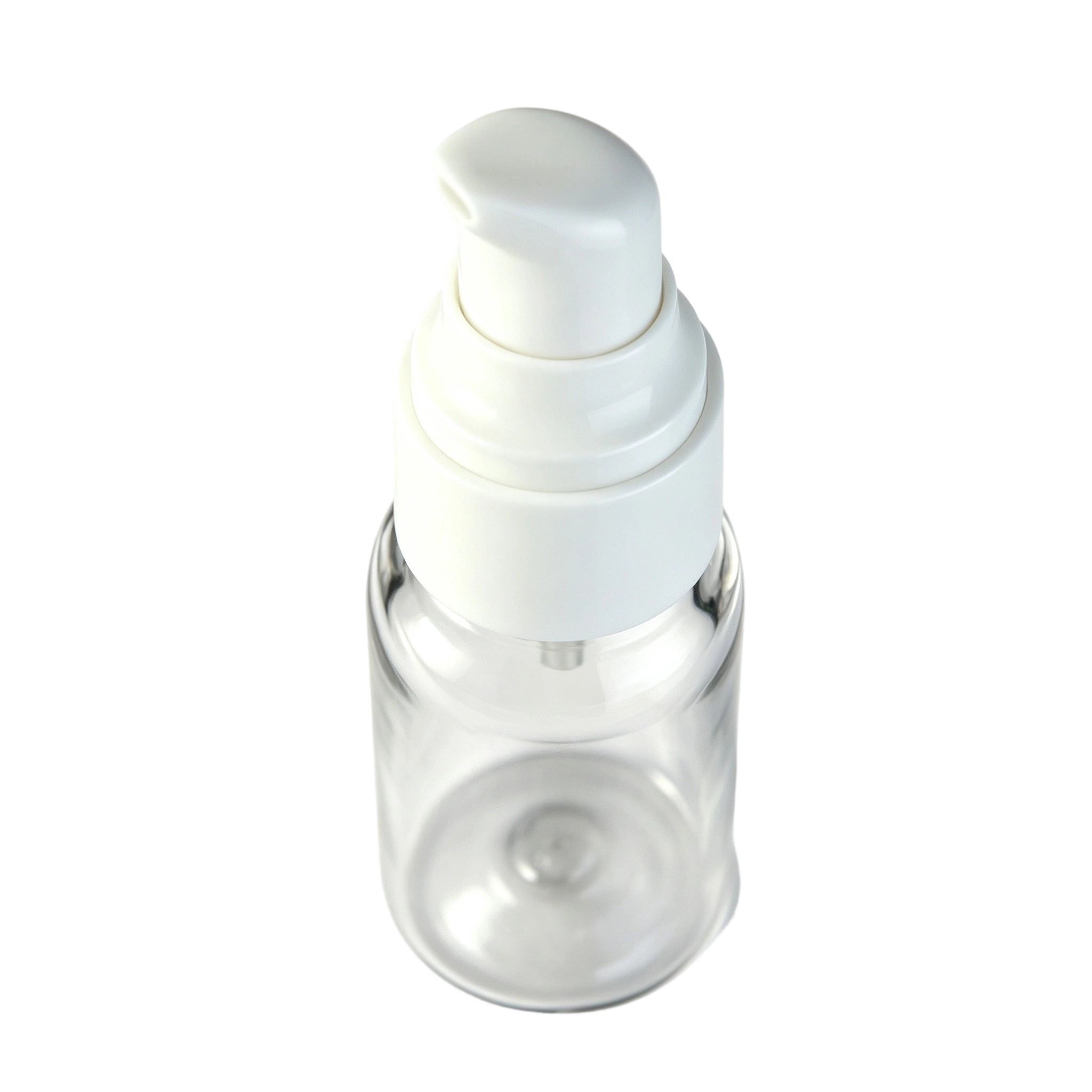 25ml Clear Bell-Shaped PET Pump Bottle | Premium Serum Dispenser - Image 3
