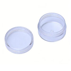 Factory price empty travel PS cream jars with personal care packaging