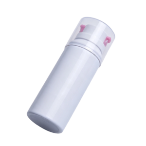 Aluminum Airless Bottle with Rose Flower Foam Pump | Luxury 3D Stamp Foaming Dispenser