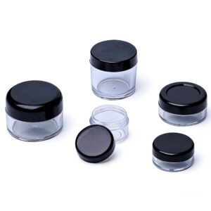 free sample empty color customized plastic PS bottle PP cap cream jar for cosmetic packaging
