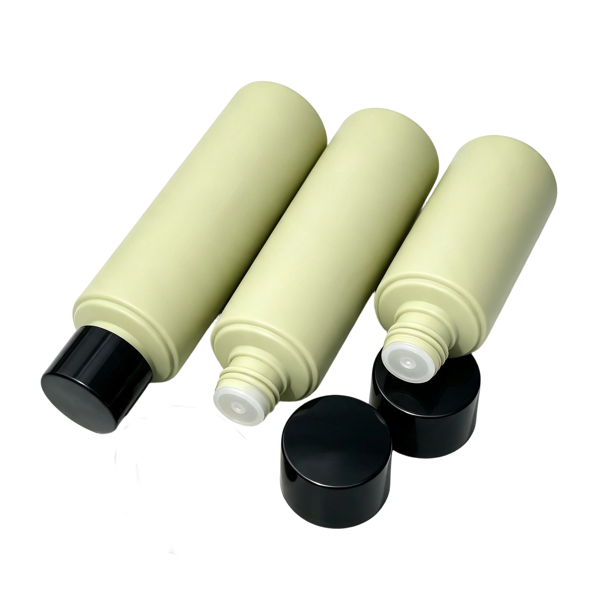 Minimalist Black Cap PE Squeeze Bottle (50ml-120ml) | Sunscreen & Cleanser Container - Image 2