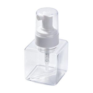 Modern Square 40mm Foam Pump Bottle | Aesthetic Clear Body Hand Soap Dispenser