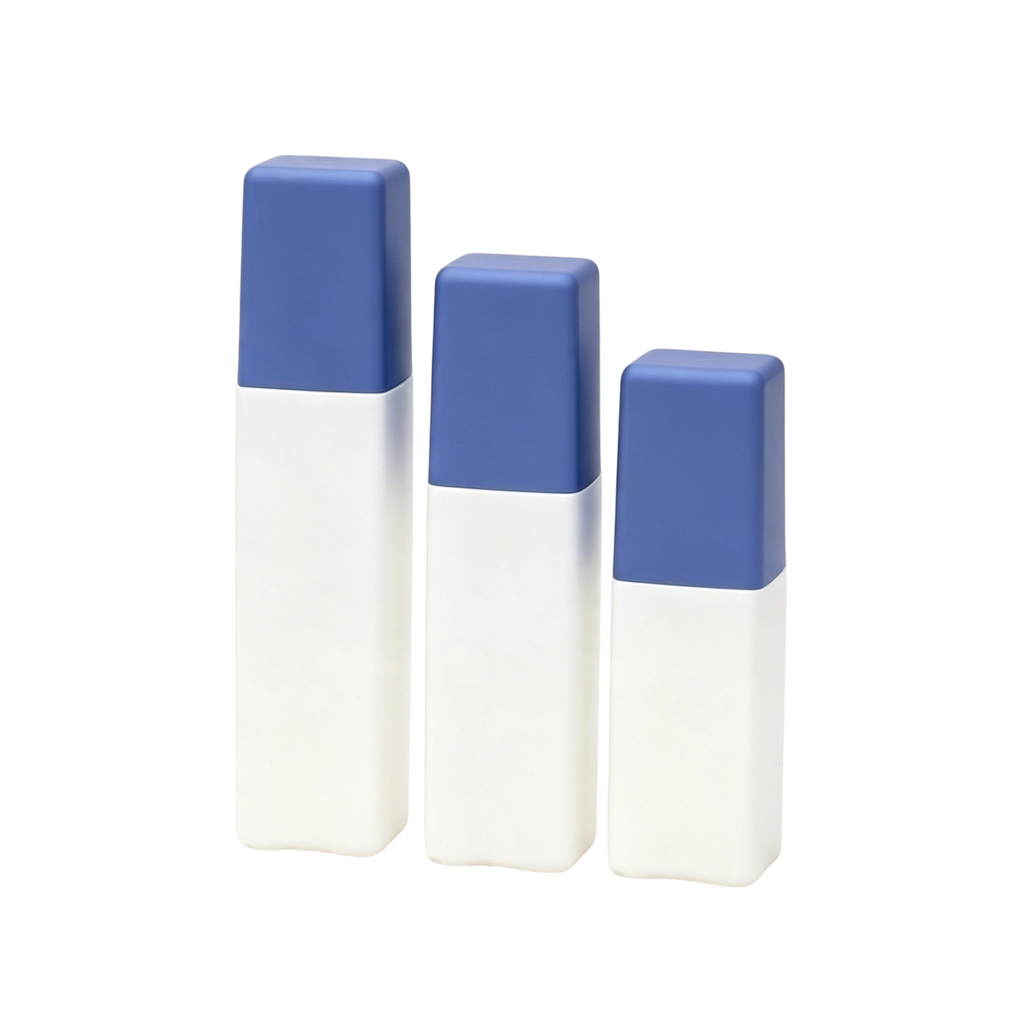 Modern Square PE Lotion Bottle (60ml-90ml) | Soft-Touch Travel Packaging - Image 3