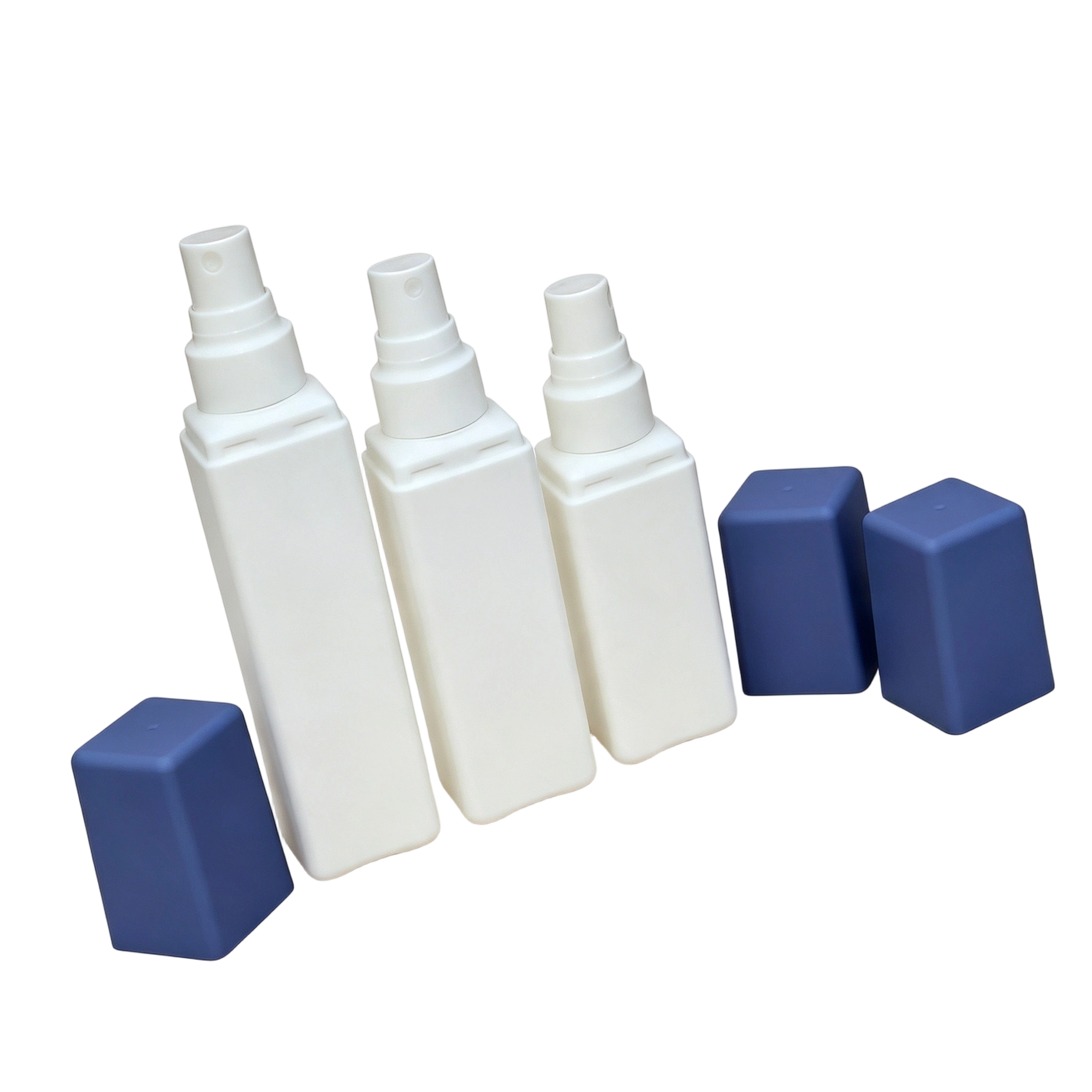 Modern Square PE Lotion Bottle (60ml-90ml) | Soft-Touch Travel Packaging - Image 2