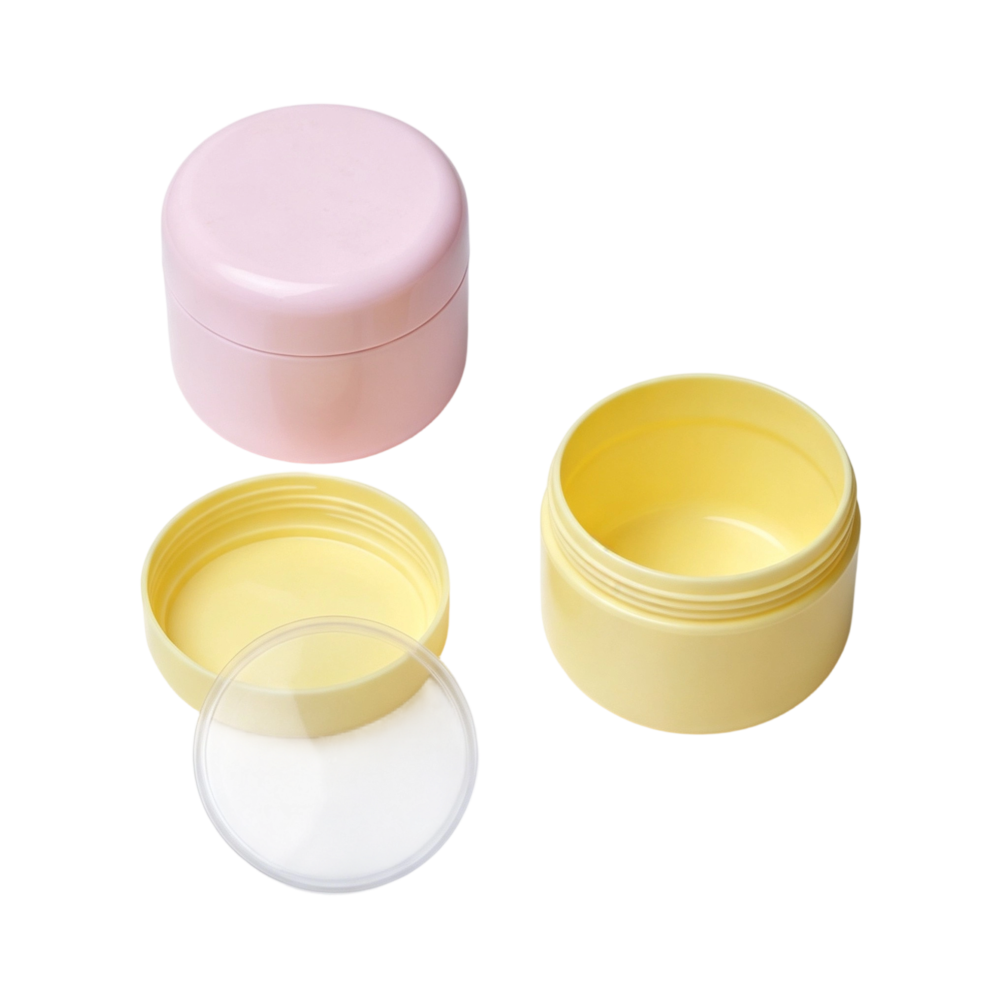 Multi-Color Mini PS/PP Cosmetic Sample Jars (3ml-20ml) - Image 2