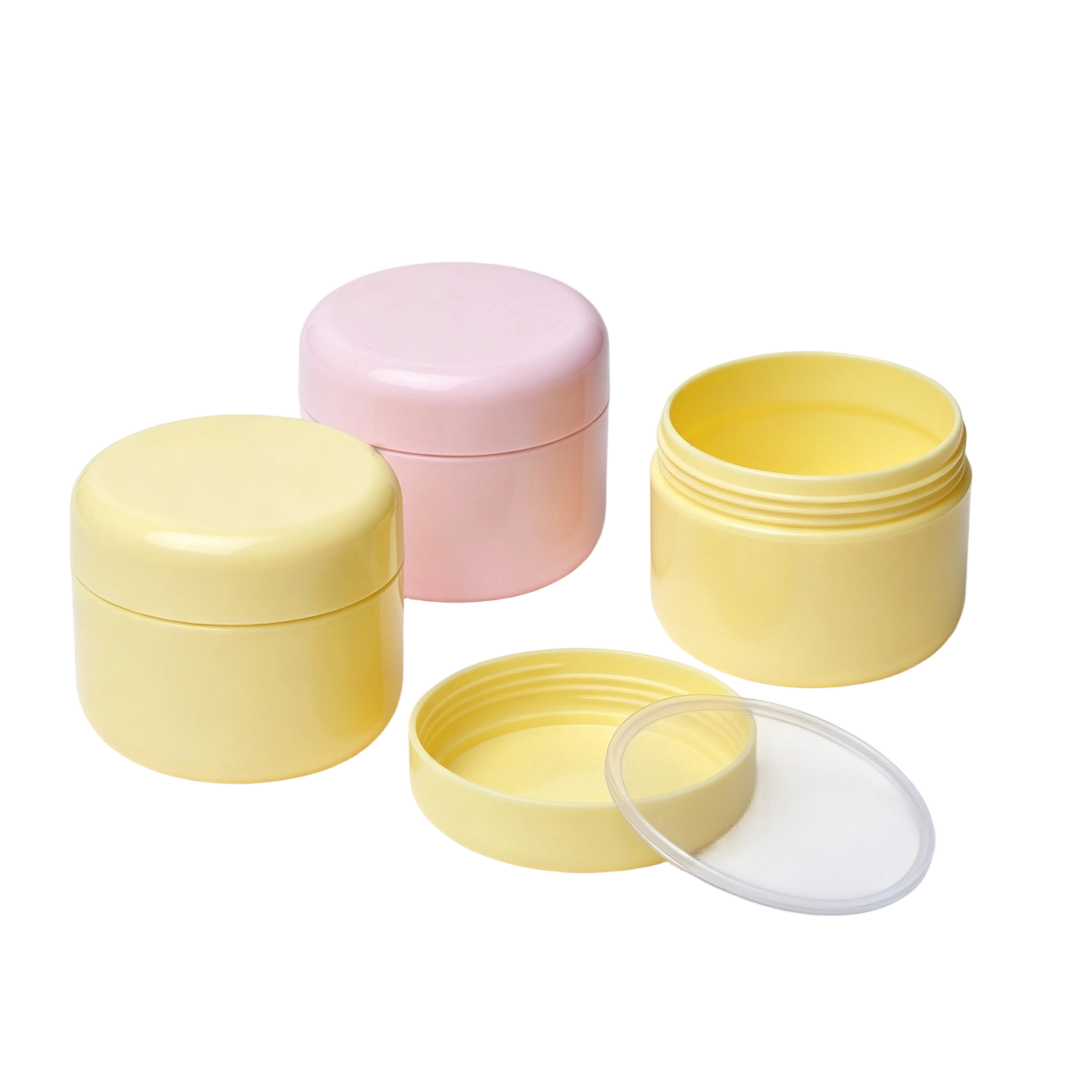Multi-Color Mini PS/PP Cosmetic Sample Jars (3ml-20ml)