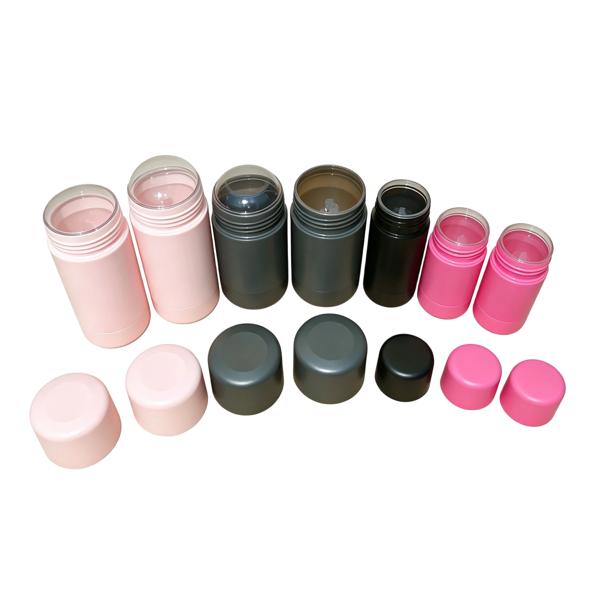 PP Round Twist-Up Deodorant Stick Containers (15g to 90g) | Eco-Friendly Solid Balm Packaging