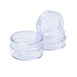 Ultra-Clear PS Plastic Travel Cosmetic Jars (10g)