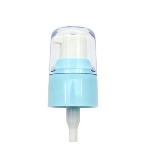 Goodtimes Factory 24410 white blue plastic cream pump treatment pump with AS half cover (1)