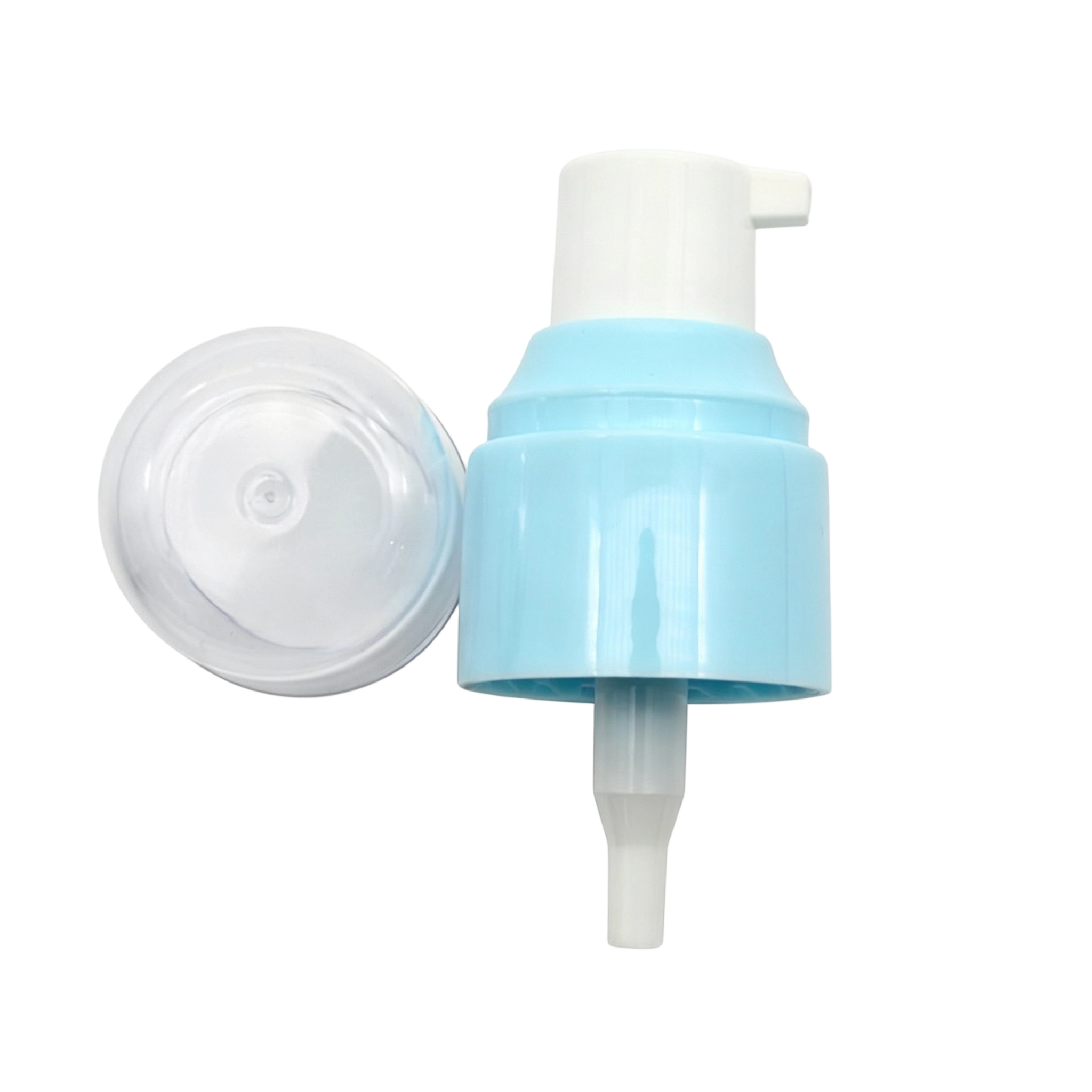 Goodtimes Factory 24410 white blue plastic cream pump treatment pump with AS half cover (2)