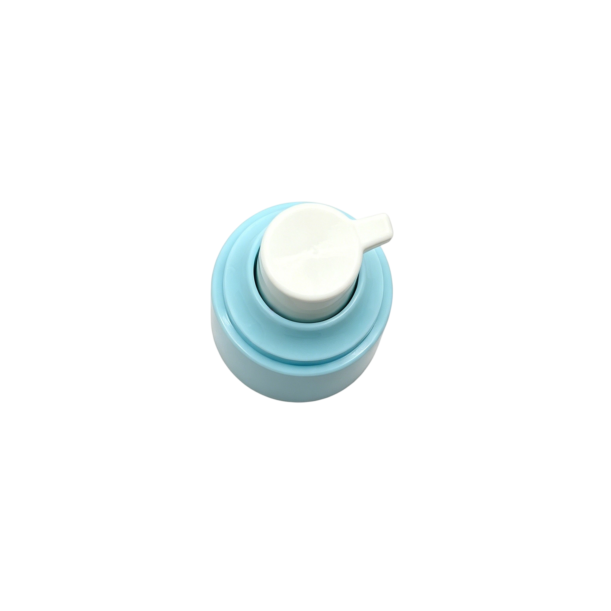 Goodtimes Factory 24410 white blue plastic cream pump treatment pump with AS half cover (3)